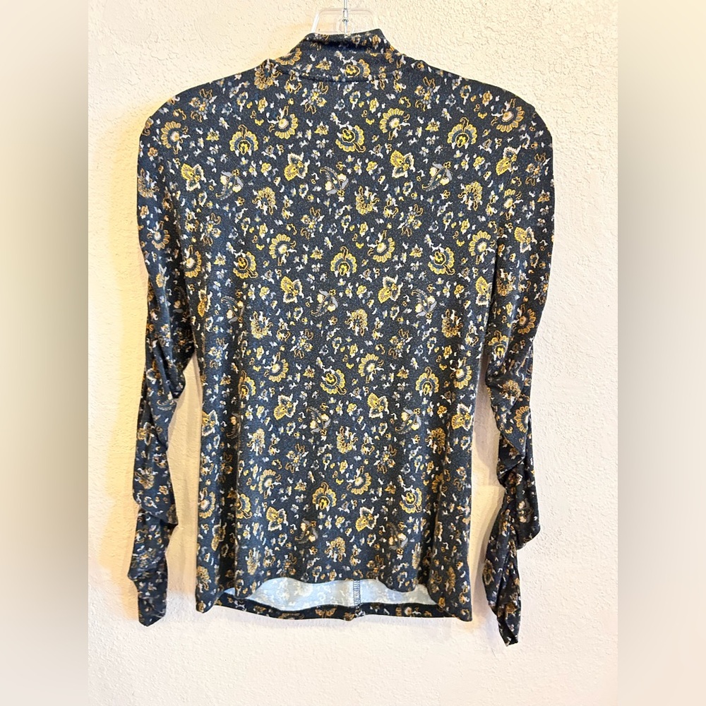 Veronica Beard Fresno Turtleneck Black Brown Long Sleeve Size XS - Picture 6 of 8